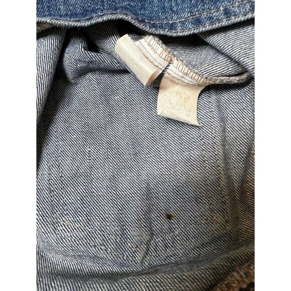 Vintage Orange Tab Levi’s Denim Vest Made in USA Snaps - Picture 11 of 12